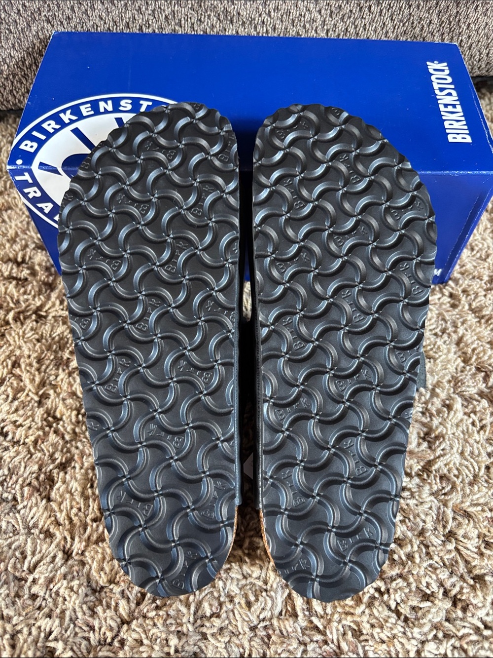 Birkenstock Arizona BS Black Leather Two-Strap Sandals Size 40 EU - Picture 5 of 8